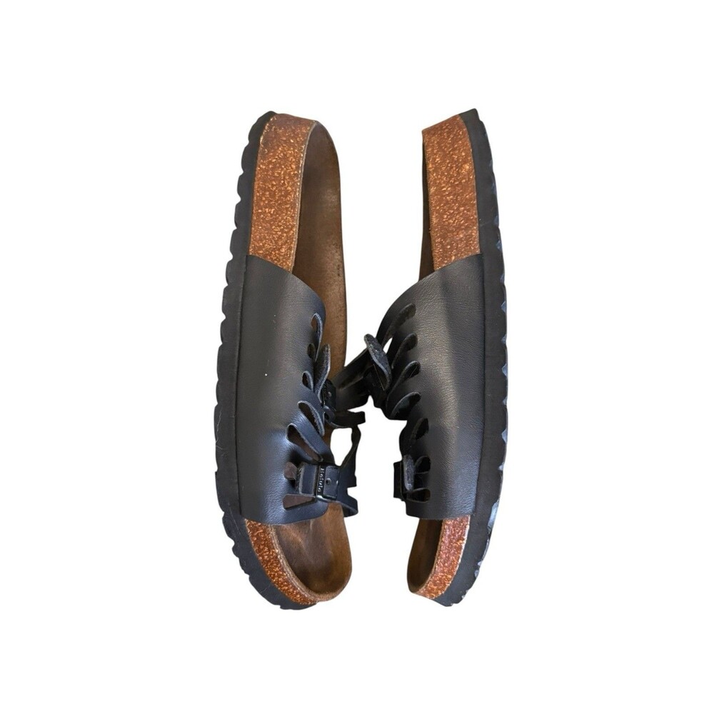 Betula by Birkenstock Granada Sandals Size 8.5 Black Double Buckle Boho Gorpcore - Picture 3 of 5